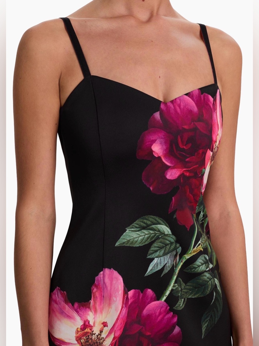 Alice + Olivia Nina Floral Sweetheart Minidress - Picture 5 of 10